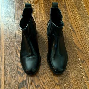 Shellys London Black Leather Chelsea Boot